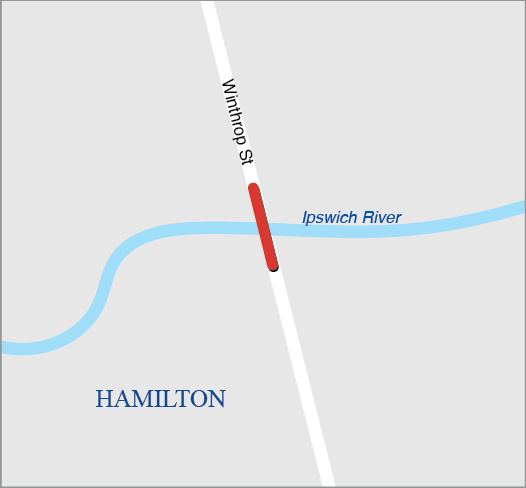 HAMILTON-IPSWICH: SUPERSTRUCTURE REPLACEMENT, H-03-002=I-01-006, WINTHROP STREET OVER IPSWICH RIVER HAMILTON-IPSWICH: SUPERSTRUCTURE REPLACEMENT, H-03-002=I-01-006, WINTHROP STREET OVER IPSWICH RIVER